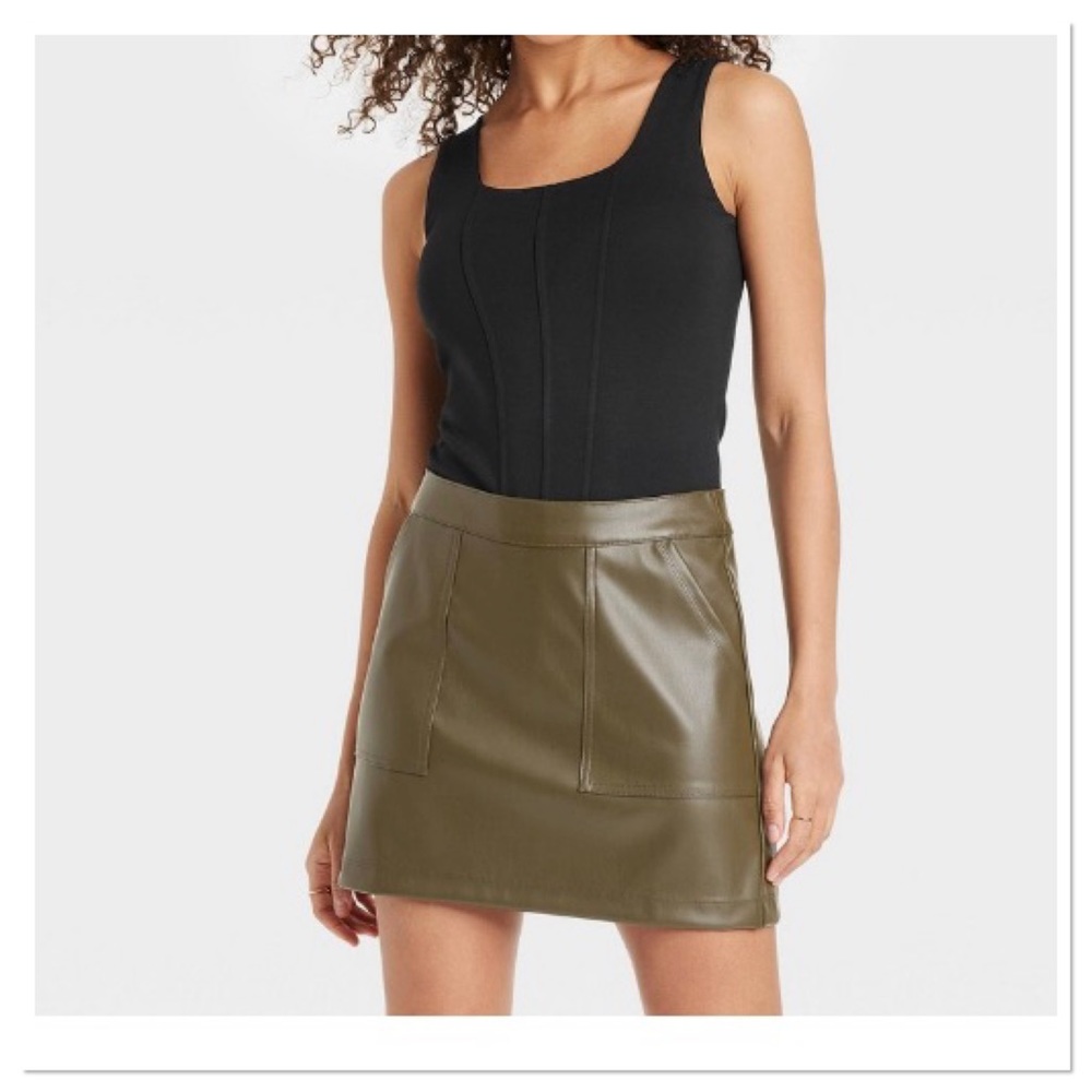 Women’s Square Neck Sleeveless Bodysuit a.new day NWT